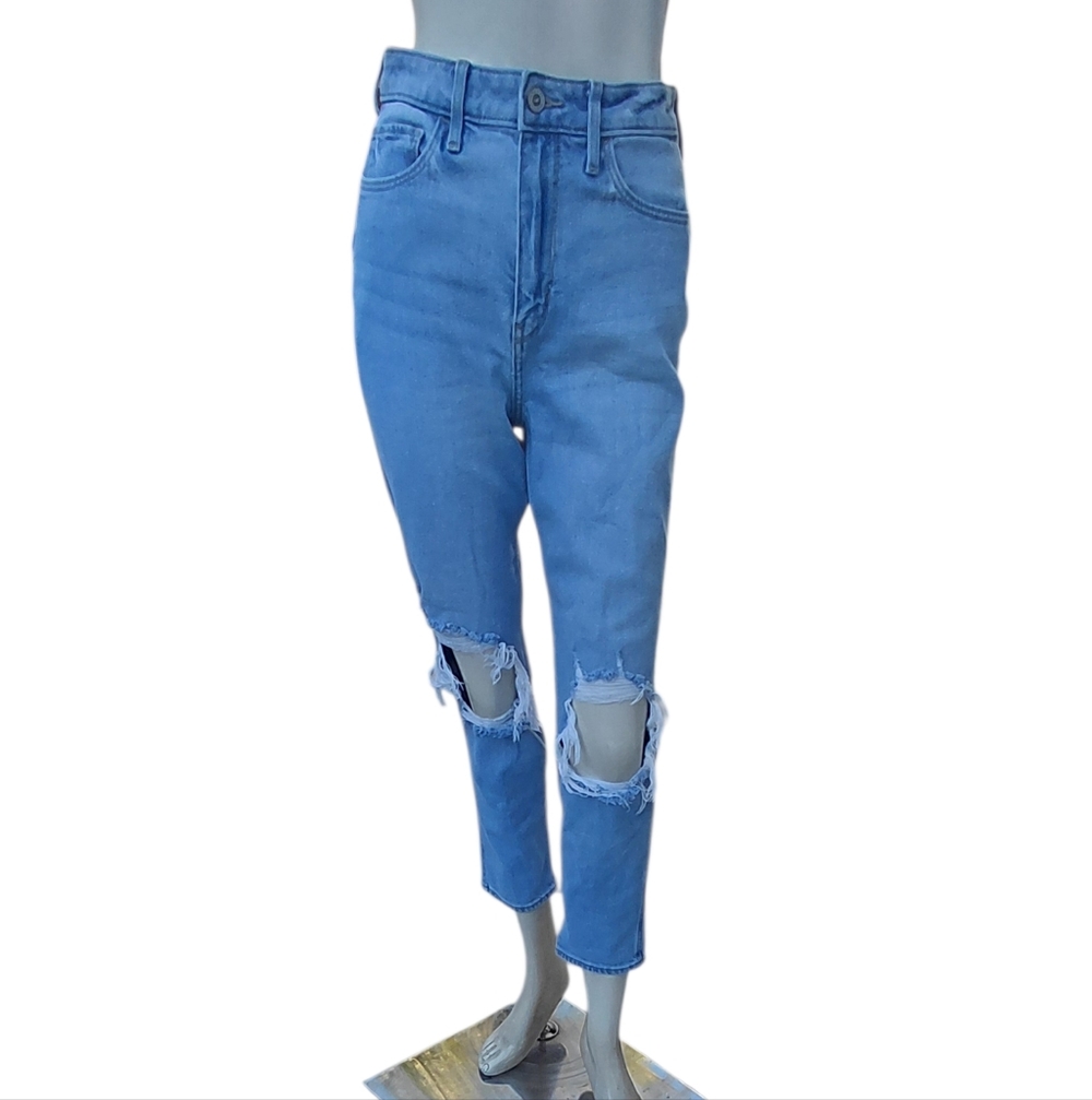 7017A...Women's Hollister Straight Leg Jeans Size 3R W26 L27, 10" Rise